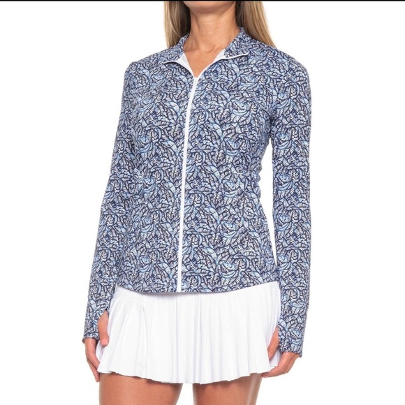 Tommy Bahama Jackets & Blazers - Tommy Bahama Golf Island Zone Full Zip Tropical Leaf Jacket L
